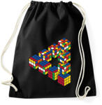 printfashion Rubik-kocka - Sportzsák, Tornazsák - Fekete (15632824)