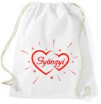 printfashion Gyöngyi - Sportzsák, Tornazsák - Fehér (11949991)
