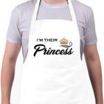 printfashion I'M THEIR PRINCESS - Kötény - Fehér (4904497)