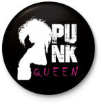 printfashion Punk queen - Kitűző, hűtőmágnes - Fekete (7669838)