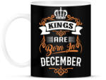 printfashion A királyok decemberben születnek - Bögre - Fekete (794432)