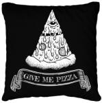 printfashion Pizza illuminati - Párnahuzat, Díszpárnahuzat - Fekete (9405546)