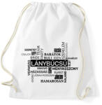 printfashion Szófelhős lánybúcsús póló - Sportzsák, Tornazsák - Fehér (13839823)