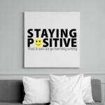 printfashion Maradj pozitív! - Vászonkép - Fehér (6621418)