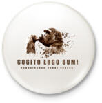 printfashion Gondolkodom tehát vagyok - Kitűző, hűtőmágnes - Fehér (3079453)