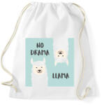printfashion No drama llama - Sportzsák, Tornazsák - Fehér (1254921)
