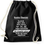 printfashion kezelési útmutató - Sportzsák, Tornazsák - Fekete (2772545)