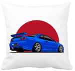 printfashion Nissan GT-R - Párnahuzat, Díszpárnahuzat - Fehér (4597457)