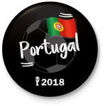 printfashion Portugália - Kitűző, hűtőmágnes - Fekete (3094643)
