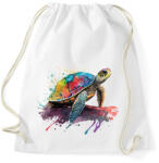 printfashion teknős béka - Sportzsák, Tornazsák - Fehér (16598050)