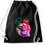 printfashion Oroszlan art - Sportzsák, Tornazsák - Fekete (10596652)