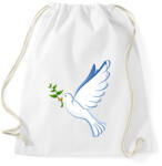 printfashion Békegalamb - Sportzsák, Tornazsák - Fehér (12022022)