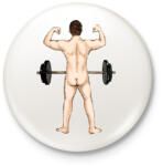 printfashion Férfiasság - Kitűző, hűtőmágnes - Fehér (3081276)