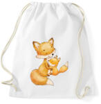 printfashion rókák - Sportzsák, Tornazsák - Fehér (15332221)