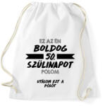 printfashion Utálom ezt a pólót - 50. - Sportzsák, Tornazsák - Fehér (11699471)