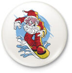 printfashion Mikulás - szörföző_Rajztábla 1 - Kitűző, hűtőmágnes - Fehér (5528652)