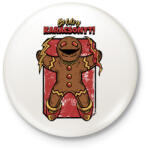 printfashion BOLDOG KARÁCSONYT - Kitűző, hűtőmágnes - Fehér (10033869)