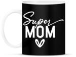 printfashion Super mom fehér - Bögre - Fekete (4784342)