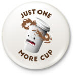 printfashion Kávé őrült - Kitűző, hűtőmágnes - Fehér (6106017)