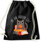 printfashion Indoor cat - Sportzsák, Tornazsák - Fekete (2051706)