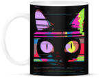 printfashion Psychedelic cat - Bögre - Fekete (15487343)