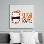 printfashion Sushi imádók - Vászonkép - Fehér (6625437)