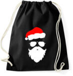 printfashion Laza mikulás - Sportzsák, Tornazsák - Fekete (1979056)
