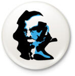 printfashion Viking - Kitűző, hűtőmágnes - Fehér (3089944)