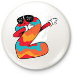 printfashion Kétéves - Kitűző, hűtőmágnes - Fehér (6104640)