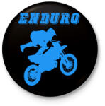 printfashion Enduro - Kitűző, hűtőmágnes - Fekete (4254754)