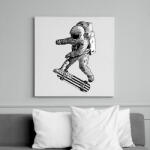 printfashion Kickflip in space - Vászonkép - Fehér (6621176)