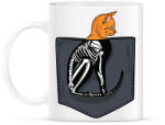 printfashion Macskás zsebminta - Bögre - Fehér (13101660)