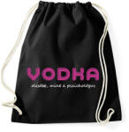 printfashion Vodka olcsóbb, mint a pszichológus - Sportzsák, Tornazsák - Fekete (16355458)