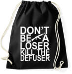 printfashion Kill The Defuser! - Sportzsák, Tornazsák - Fekete (2858469)