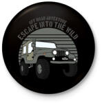 printfashion Jeep - Kitűző, hűtőmágnes - Fekete (5018926)