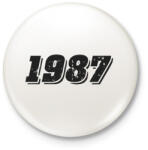 printfashion 1987 - Kitűző, hűtőmágnes - Fehér (6181643)