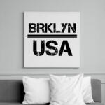 printfashion Usa brooklyn - Vászonkép - Fehér (6635247)