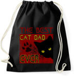 printfashion BEST CAT DAD - Sportzsák, Tornazsák - Fekete (5346564)