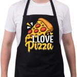 printfashion pizza - Kötény - Fekete (16505031)