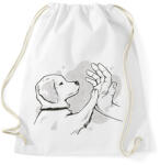 printfashion Kutya gazdi - Sportzsák, Tornazsák - Fehér (12003200)