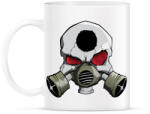 printfashion Gasmask skull - Bögre - Fehér (790098)