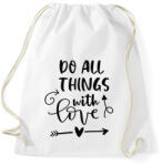 printfashion Doo all things - Sportzsák, Tornazsák - Fehér (2210465)