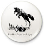 printfashion Quick brown fox - Kitűző, hűtőmágnes - Fehér (3074789)