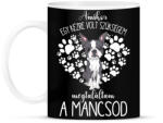 printfashion Megtaláltam a mancsod - Boston Terrier - Bögre - Fekete (5456688)
