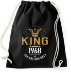 printfashion A király 1968-ban született - Sportzsák, Tornazsák - Fekete (1216036)