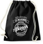 printfashion Apának hívnak a legfontosabbak - Sportzsák, Tornazsák - Fekete (1211995)