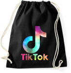 printfashion Tiktok galaxy - Sportzsák, Tornazsák - Fekete (4596306)