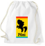 printfashion Póni - Ferrari paródia - Sportzsák, Tornazsák - Fehér (1104317)