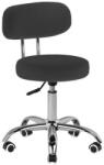 BeautyOne Scaun cosmetic cu spatar BeautyOne Iris Culoare: negru