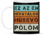 printfashion Hivatalos húsevő póló - Bögre - Fekete (8204178)